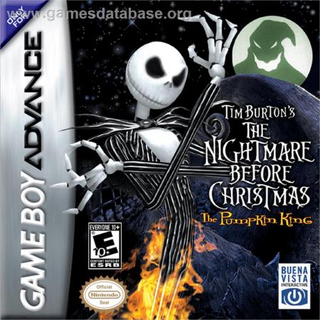Cover Tim Burton's The Nightmare Before Christmas - The Pumpkin King for Game Boy Advance